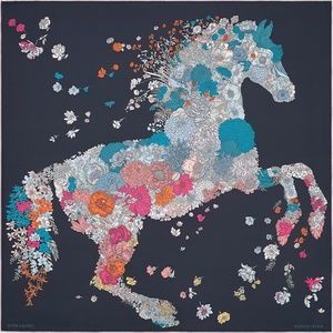 ❌SOLD❌ Hermes Silk Robe Legere Scarf 90 Marine Parme Rose S carre twill